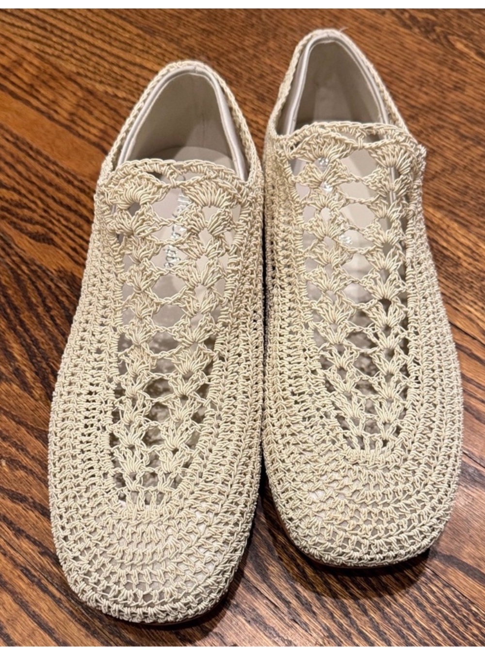 Jeffrey Campbell Beige Woven Espadrille Flats in size 9 1/2